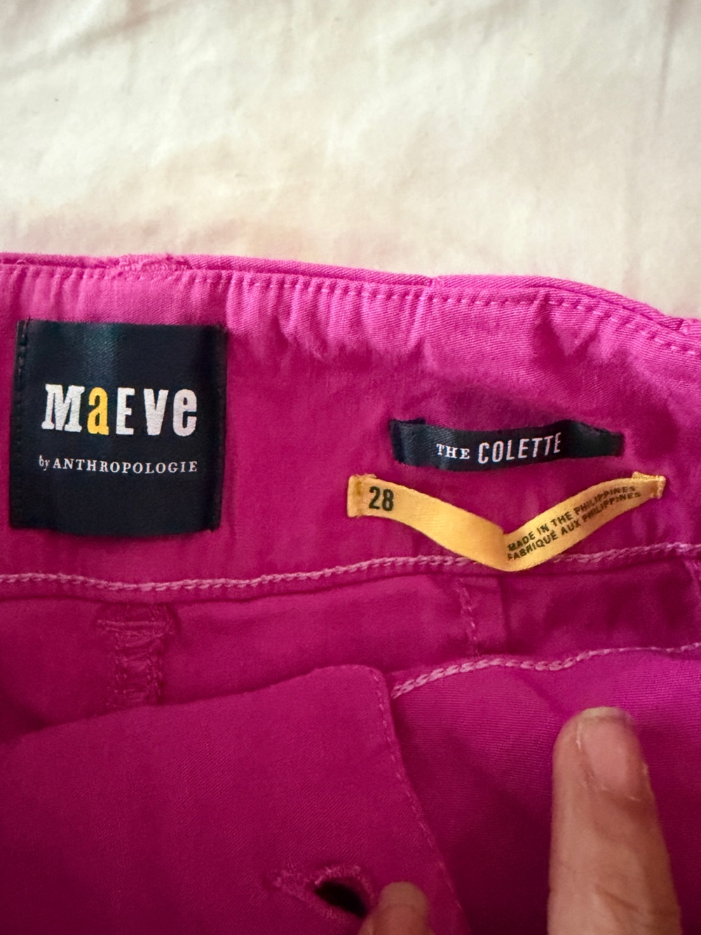 Maeve Collette Pants Size 28 in pink rose - Picture 4 of 8